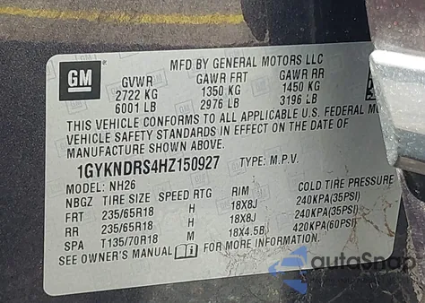 1GYKNDRS4HZ150927